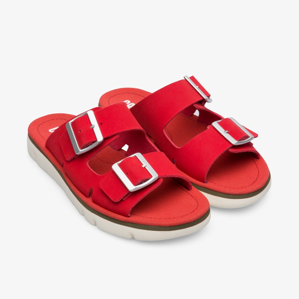 Camper Oruga Red - Camper Women's Sandals ||0876-JUYFG||